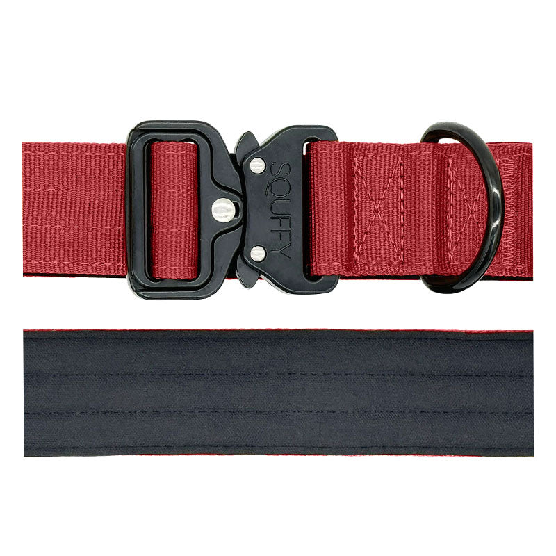 Collare Tattico Cani Ruby Vandal Rosso Rubino