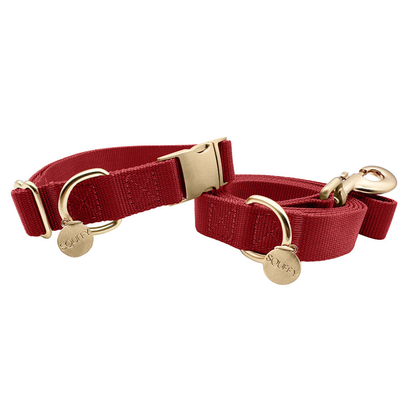 Collare Classico Cani Ruby Gale Rosso Rubino